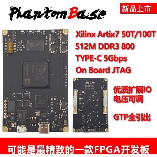 For Xc7a100t-2i Xilinx FPGA Development board Artix7 USB3.0 PhantomBase