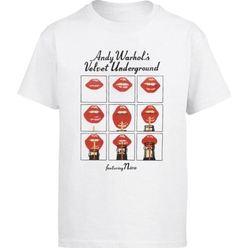 Velvet Underground ...Featuring Nico (Distressed) Slim Fit T-shirt Classic Men Short Sleeve T Shirt men clothing