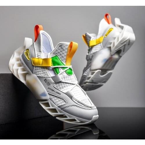 Mens Running Shoes Blade Sole Sneakers High Quality Outdoor Men Mesh Trending Casual Streetwear Footwear Jogging Sports Shoes