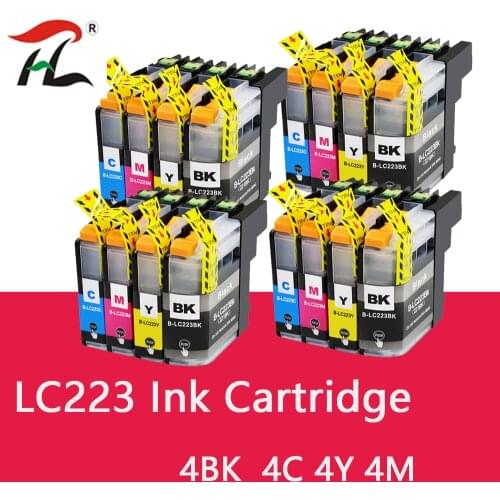 LC223 LC221 Compatible Ink Cartridge For Brother LC 221 LC225 MFC-J4420DW J4620DW J4625DW J480DW J680DW J880DW Printer