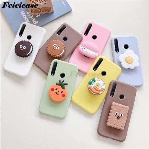 3D Cute Cartoon Stand Silicone Case For Huawei Honor 10i Phone Holder Cover For Huawei Honor 10i 10 i Honor10i Back Bags