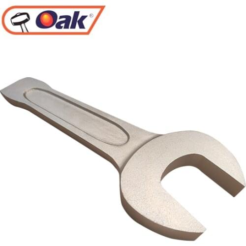 Non-sparking Al-Br 36mm Open End Striking Wrench, Explosion proof Slogging Spanner, safety tool