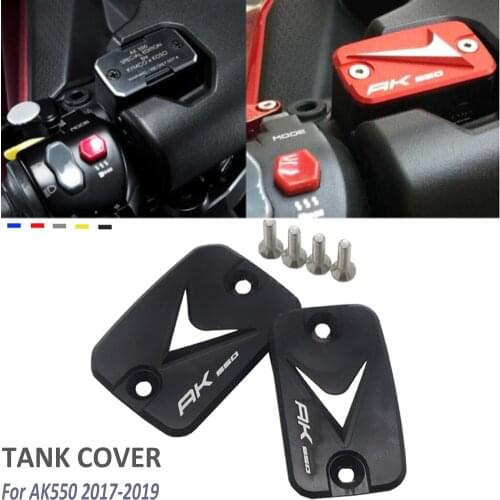New Motorcycle Front Brake Fluid Reservoir Gas Fuel Tank Filler Oil Cap Cover For KYMCO AK550 AK 550 2017 2018 2019