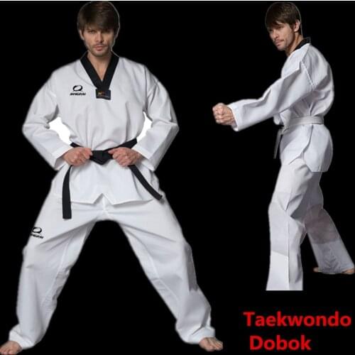 NEW 2016 Hot Universal Taekwondo Dobok Adult Itf Long Sleeve Taekwondo Uniform Men Women Kids Taekwondo Belt