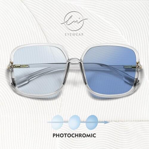 LM Anti Blue Ray Computer Glasses Photochromic Women Men Screen Radiation Eyewea Office Gaming Goggle UV Blocking Eye Spectacles