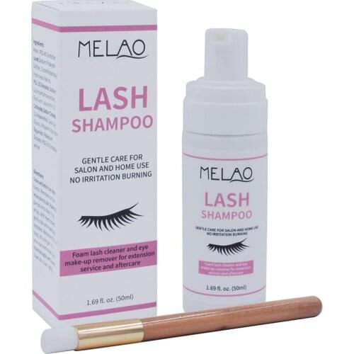 MELAO Professional Eyelash Shampoo Foam Cleaner Individual Eyelash Extension Shampoo Remover For Grafting Planting Eyelashes