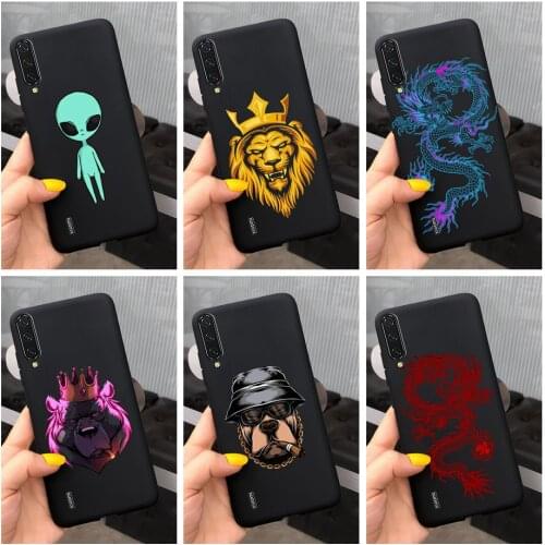 For Xiaomi Mi A3 Case Soft Slim Fundas Cool Dragon Painted Back Cover For Xiaomi MiA3 Mi A 3 Phone Cases Mi A3 Shockproof Bumper