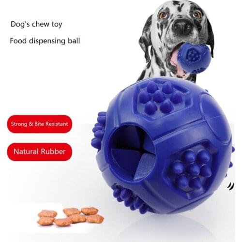 Dog Toy Rubber Dog Ball For Puppy Funny Dog Toys Large Dogs Tooth Cleaning Snack Ball Toy Pet Products