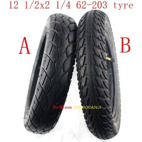 12 1/2 x 2 1/4 62-203 tyre and inner tube fits Electric 3-wheeled car E-bike 12 inch bike folging electric scooter wheel tire