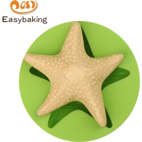 Great Starfish Silicone Soap Mold Chocolate Fondant Cake Decoration Mould Kitchen Baking Bread Tools for Sugarcraft