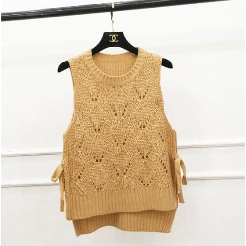 Sweater vest women Knitted vest Spring Waistcoat