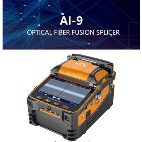 AI-9 Signal Fire Multi-language Optical Fiber Fusion Splicer FTTH Fiber Splicing Machine Built-in Optical Power Meter And VFL