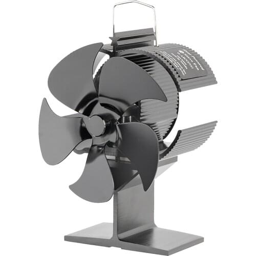 5 Propeller Stove Fan Silent Efficient Heat Distribution Fan Great Gift