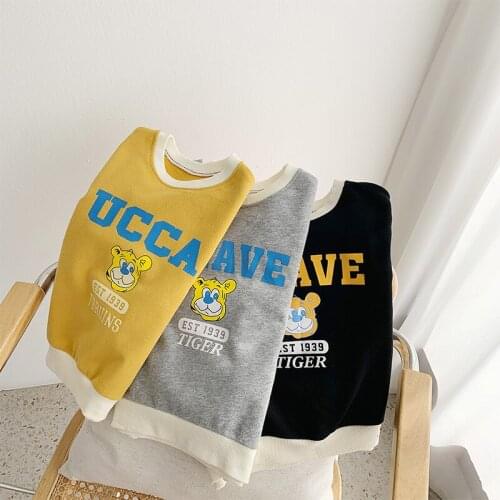 2021 Letter Spring Autumn Boys Sweatshirts Jacket Coat Kids Outwear Children Clothes Tops Teenager Gift High Quality