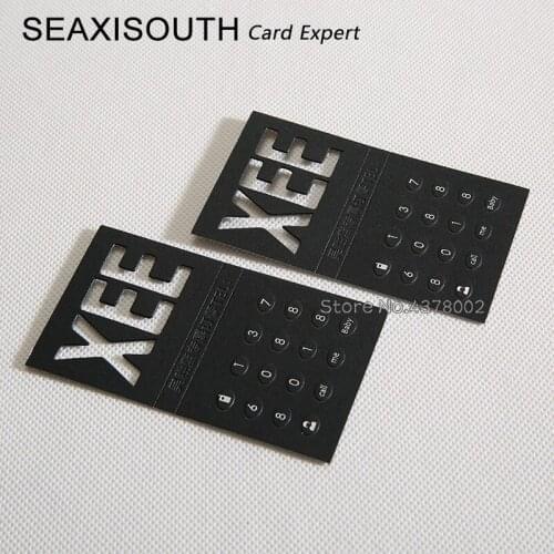 Custom business card printing visiting card made namecard postcard thickness Japanese black card / 600g