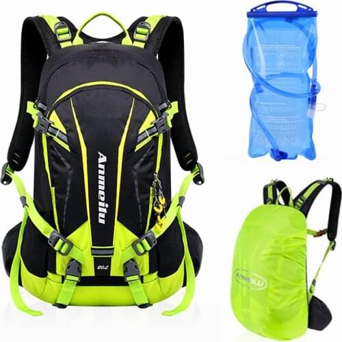 20L Waterproof Cycling Bicycle Bag Rain Cover Breathable Lightweight Rucksack Hike Camping MTB Mountain Bike Hydration Backpack