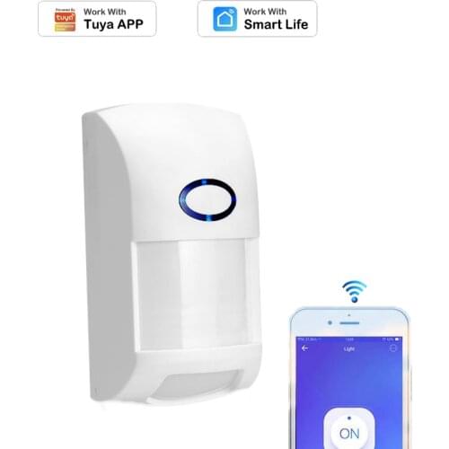 WiFi IR Detectors Smart PIR Motion Sensor Alarm Push Tuya Smart Life APP Monitor Home Automation Anti-theft Security Protection