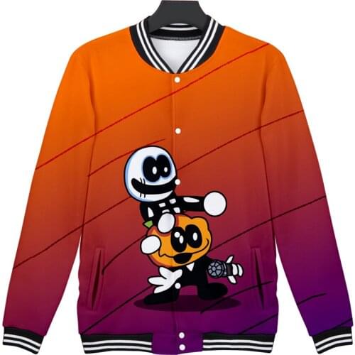 2021 Game Friday Night Funkin 3D Tracksuit Baseball Jackets Women/Men Harajuku Streetwear Long Sleeves Casual Clothes 300