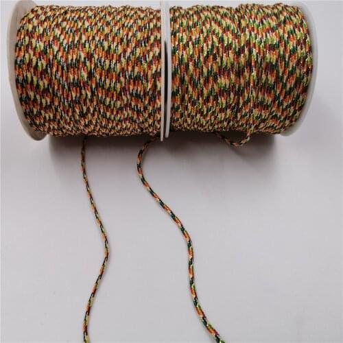 30Meters/Roll 2MM Nylon Colorful Cord Thread Chinese Knot Macrame Cord Bracelet Braided String DIY Tassels Beading String Thread