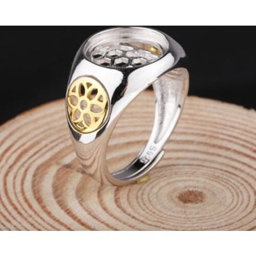 925 Sterling Silver 10/12/14/mm Round Ring Pendant Blank Cabochon Base Setting Bezel DIY Jewelry Making Component