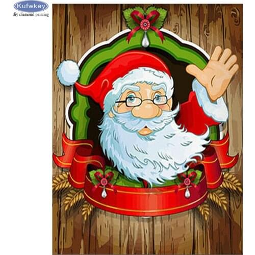 Santa Claus Diamond Painting Cross Stitch Full Square/Round Drill Rhinestone Embroidery Cross Stitch Christmas gift 5d Picture