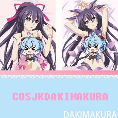 Anime Dakimakura DATE A LIVE Yatogami Tohka HD Print Pillowcase Body Hugging Pillow Cover Case Bedding Cushion Decor Xmas Gift