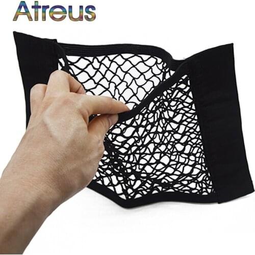 Atreus Car-styling Trunk bag Seat Back Elastic Net For bmw e46 e39 e60 e90 ford focus 2 3 h7 led opel astra h fiesta Accessories
