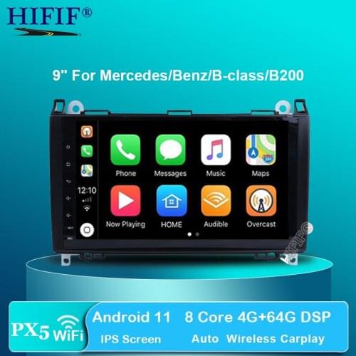 IPS DSP Car Multimedia Player GPS Android 11 2 Din DVD Automotivo For Mercedes/Benz/Sprinter/Viano/Vito/B-class/B200/B180 Radio