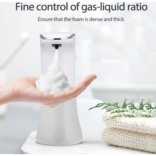 Touchless Automatic Soap Dispenser Electric USB Charging Smart Foam Machine IR Sensor Foam Soap Dispenser Hand Bathroom Supplies