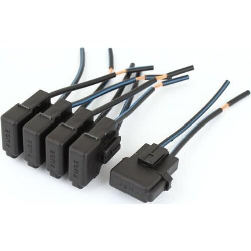 Free Shipping 5PCS Car Automotive Audio Inline ATC Blade Inline Fuse Holder Black DC 12V