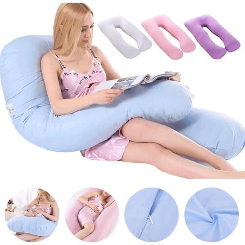 Pregnant Pillow Case For Pregnant Women Pillowcase Cover U-shaped Maternal Cushion Cover Side Sleeping Cotton 80*160CM