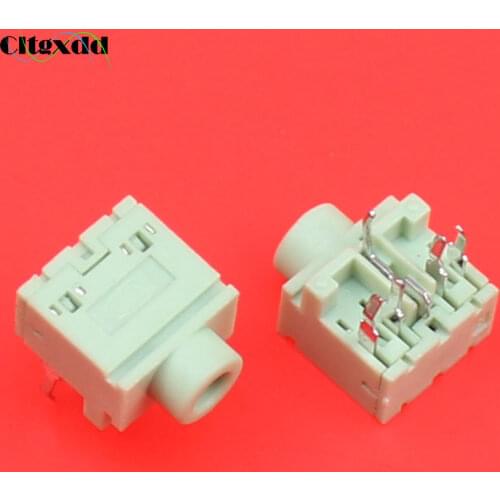 Cltgxdd PJ-317-5P 5Pin 3.5mm Laptop earhone Jack headphone socket connector Notebook motherboard audio interface For Tablet PC