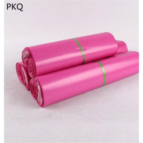 50pcs 7 sizes Pink Envelopes Poly Mailers Self Seal Adhesive Courier Bags Plastic Mailing Envelope Bag Business Supplies
