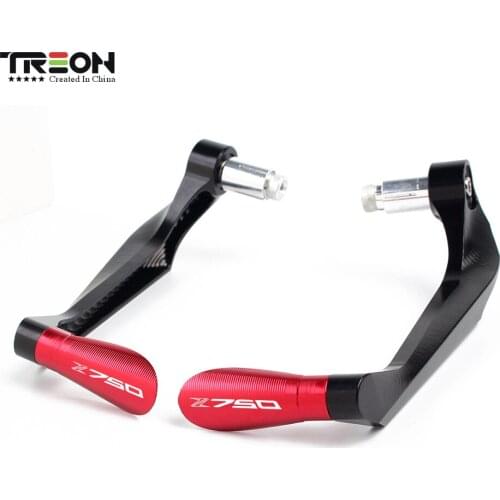 Motorcycle Accessories For KAWASAKI Z750 Z 750 With Logo Motorcycle Handlebar Grips Guard Brake Clutch Levers Guard Protector