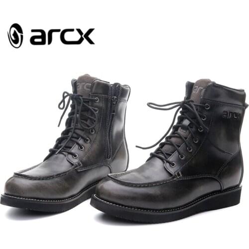 ARCX Hand-Sewn Urban Style Motorcycle Riding Boots ESA Protection Off Road Motorbike Shoes Street Bike Motorcycle Boots L60643