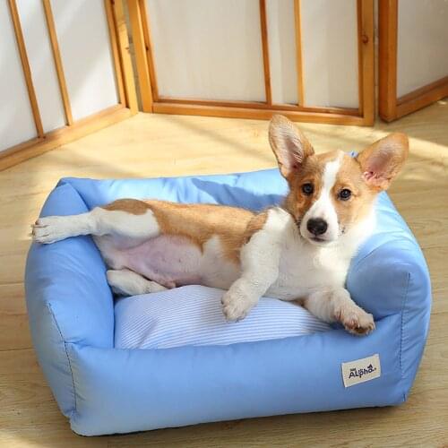 Warm Pet Dog Sofa Washable Sleeping Bed for Small Medium Dogs Cat Soft Detachable Mat Puppy Kennel Home for Winter Dog Supplies