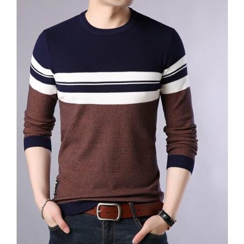New Autumn Fashion Brand Casual Sweater O-Neck Slim Fit Knitting Mens Sweaters Cotton Pullovers Wool Warm Clothing Plus Size 4xl