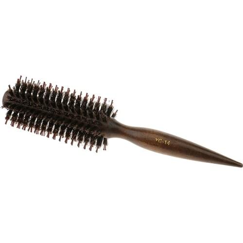 Premium Bristle Round Styling Wavy Curly Hair Comb Anti-static Hair Drying Curling Brush for Women Girls