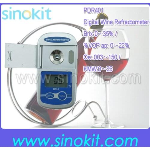 Professional Pocket Digital Wine and Brix Reractometer 0-95% Brix - PDR401
