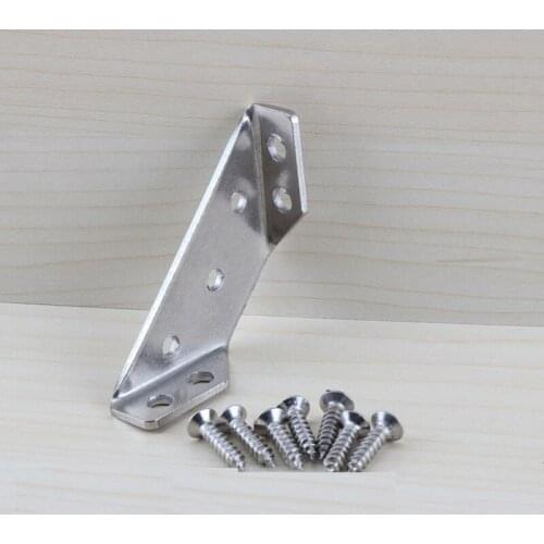 Free shipping metal corner furniture stainless steel fiiting bracket household hardware part Fixing bracket Shelf Support