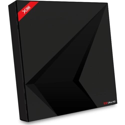 X88 Android 7.1 TV Box 4GB 32GB RK3328 Quad Core 64 Bit UHD 4K VP9 H.265 WiFi BT4.1 HD Smart Media Player w/ 2.4G Vioce Control