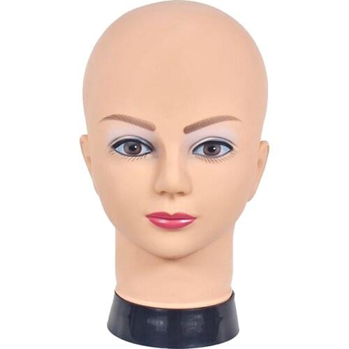 Female Mannequin Head Model Without Hair For Making Wig Stand and Wig Glasses Hat Display Cosmetology Display Stand 21” New