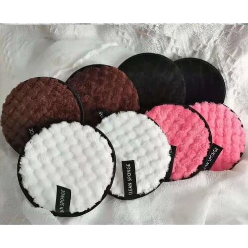 Remover Face Cleansing Towel Soft Microfiber Cloth Pad Reusable Cleansing Makeup Sponge Double Layer Nail Art Cleaning Wipe Tool