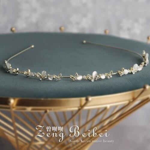 1PCS Fashion Beautiful And Aestheticism a cat 's-eye Rhinestone Girls Elastic Hair Bands Womens Headband