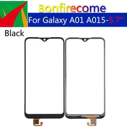 10Pcs\lot For Samsung Galaxy A01 A015F/D A015GF A015FD A015M Touch Screen Panel Sensor Digitizer Front Glass Lens Touchscreen