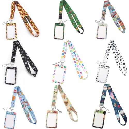 20pcs/lot BH1369 Blinghero Cartoon Little Prince Bank Credit Card Holders Bus ID Holders Identity Badge With Lanyard
