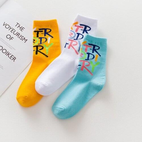 Lovers' 2020 Autumn and Winter Kawaii Harajuku Socks Women Cotton Japanese Joker Breathable Women Socks
