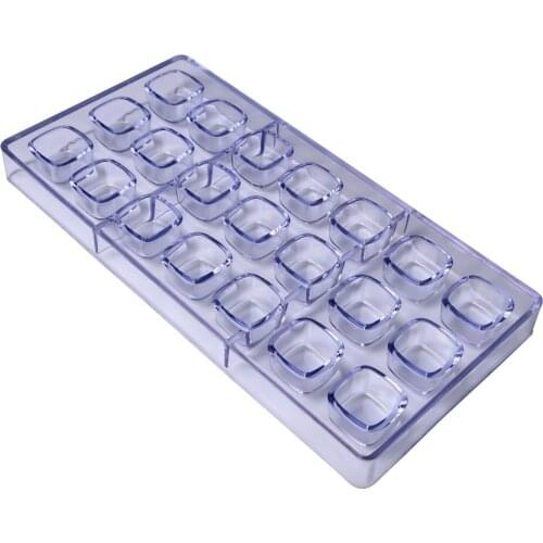 3pcs/lot)Free Shipping Plastic Square Shape Chocolate Mould DIY Icing Cubes Mold CC0003