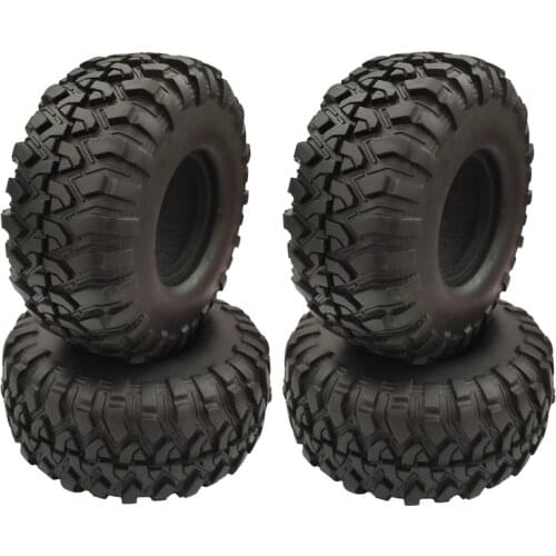 4PCS 1.9 Inch Rubber Tyre 1.9 Wheel Tires 118X48MM for 1/10 RC Crawler Traxxas TRX4 Axial SCX10 90046 AXI03007