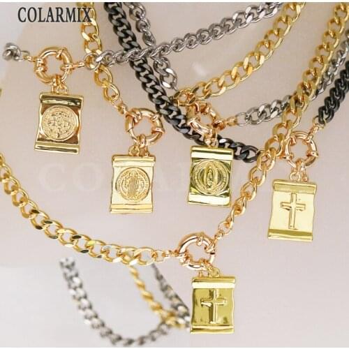 5 strands San Benito pendants necklace different side pendants San Bento jewelry for women 9637